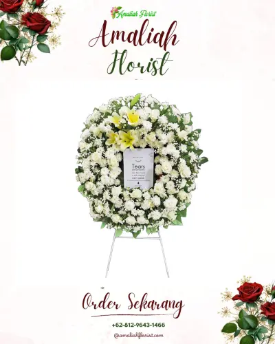 Krans Bunga Duka Cita di Sukaurip